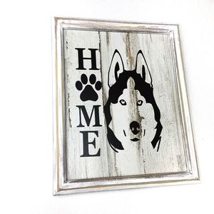 HANDMADE (2/$30) Antique Frame Husky Home